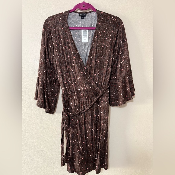 torrid Other - Torrid Brown Floral Wrap top
